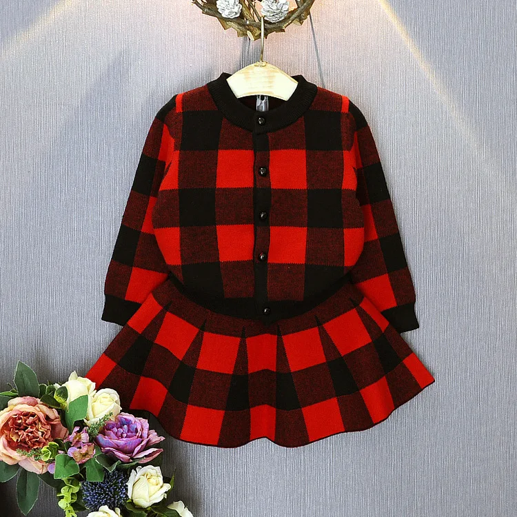 Mihkalev 2017 الخريف فتاة الملابس مجموعة 2 قطع البلوزات قمم + التنانير الاطفال ملابس تناسب لمدة 3 عاما منقوشة الأطفال رياضية