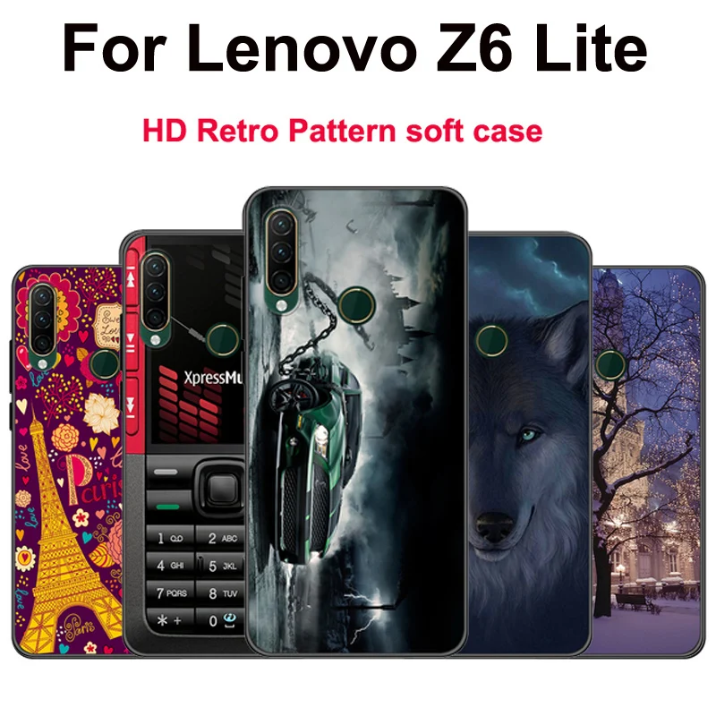 Чехол для Lenovo Z6 Lite 6 3 дюйма Z6Lite мультяшный Мягкий силиконовый чехол из ТПУ Для Z