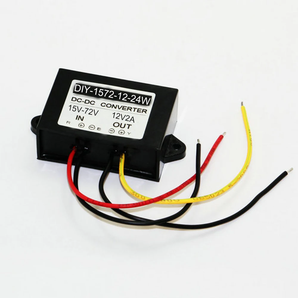 Dc 24v 36v 48v 60v (15v-72v) to 12V 2A 24W DC-DC Converter Step Down Buck Module Power Supply F Electric Storage Battery Car Dc 24v 36v 48v 60v (15v-72v) to 12V 2A 24W DC-DC Converter Step Down Buck Module Power Supply F Electric Storage Battery Car