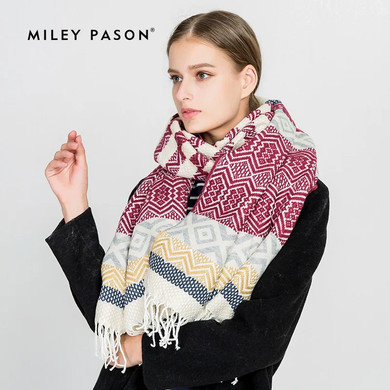 Модный зимний кашемировый шарф женское теплое пончо роскошный бренд пашмины женский платок Мягкий кашемировый шарф одеяло шарф M1720