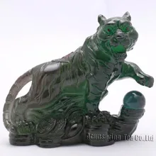 Зеленый тигр, талисманы на удачу, китайский зодиак, шенсяо, аллохроический талисман, орнамент фэншуй, новые подарки, чайный питомец, S1015Ahu