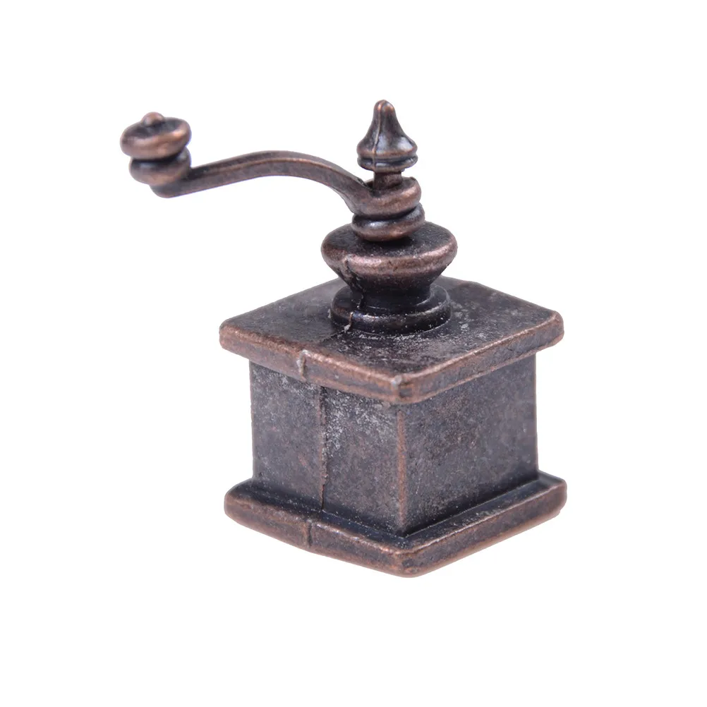 

New 1/12 Dollhouse Miniature Kitchen Vintage Coffee Grinder For Doll Gift 1 PC Coffee Grinder