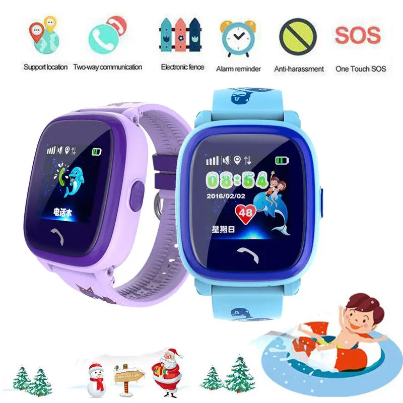 

Anti-lost Children GPS Tracker SOS Intelligent Monitoring Positioning Device Mobile Phone GPS Baby Watch Compatible IOS Android