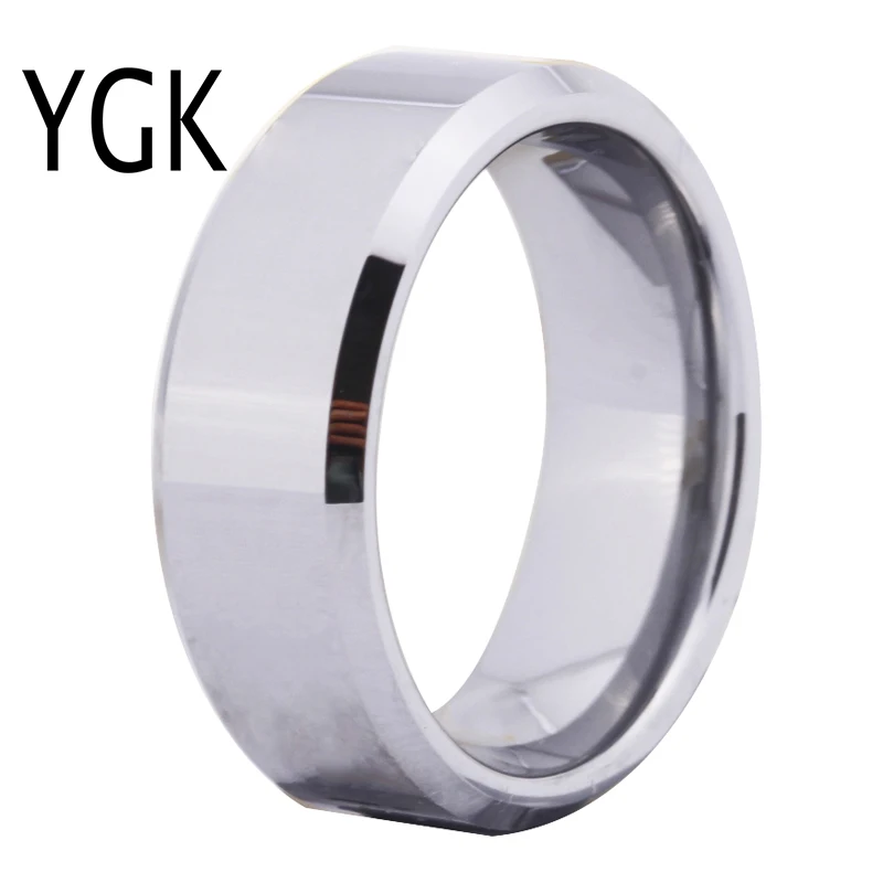 8MM Tungsten Rings Classic Wedding Rings For Women Men's Engagement Rings Free Engraving Tungsten Jewelry Party Ring Drop Ship