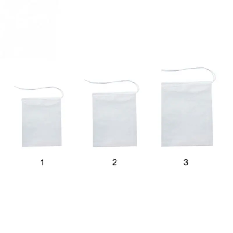 Пакетики для чая 100 шт./лот 7x9 см/8x12 см пустые пакетики для чая с нитью Heal Seal фильтровальная бумага для травяной листовой чай Bolsas de te
