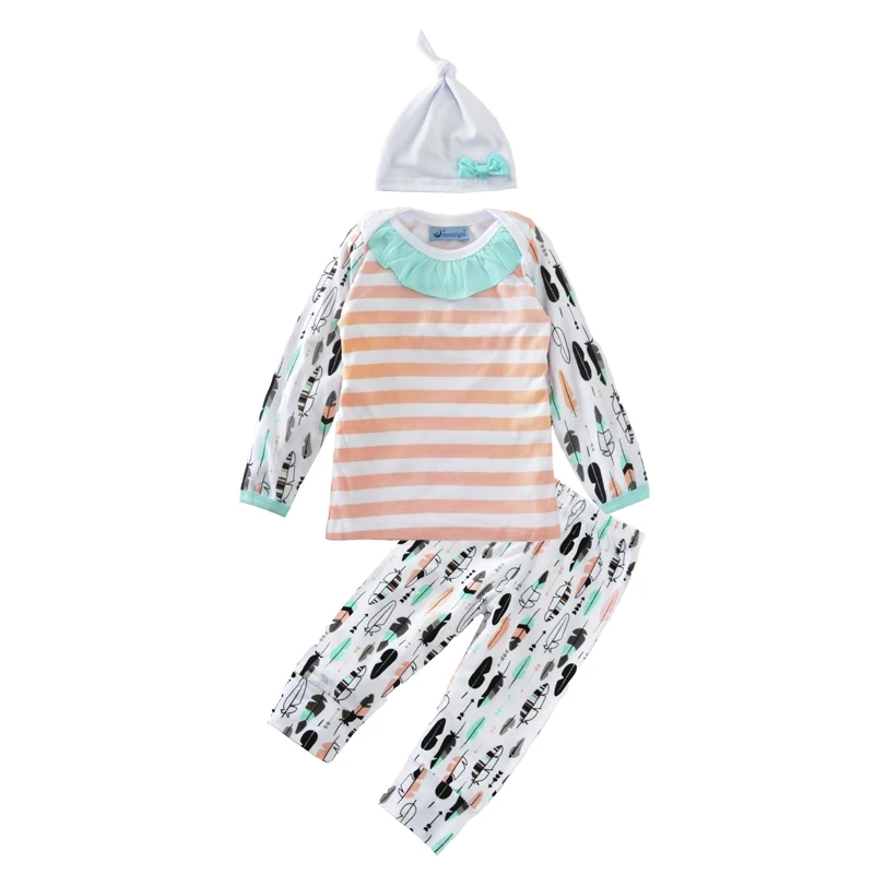 boy clothing sets christmas 2016 fashion bow hat stripe t font b shirt b font feather