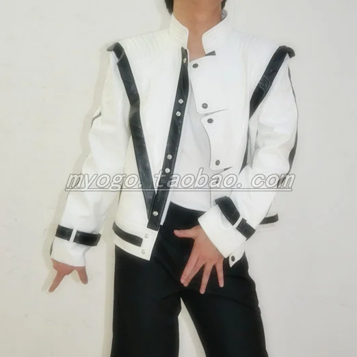 MJ одежда Майкл Джексон Thriller костюмы для мужчин певцы танцовщицы сцены кожаная