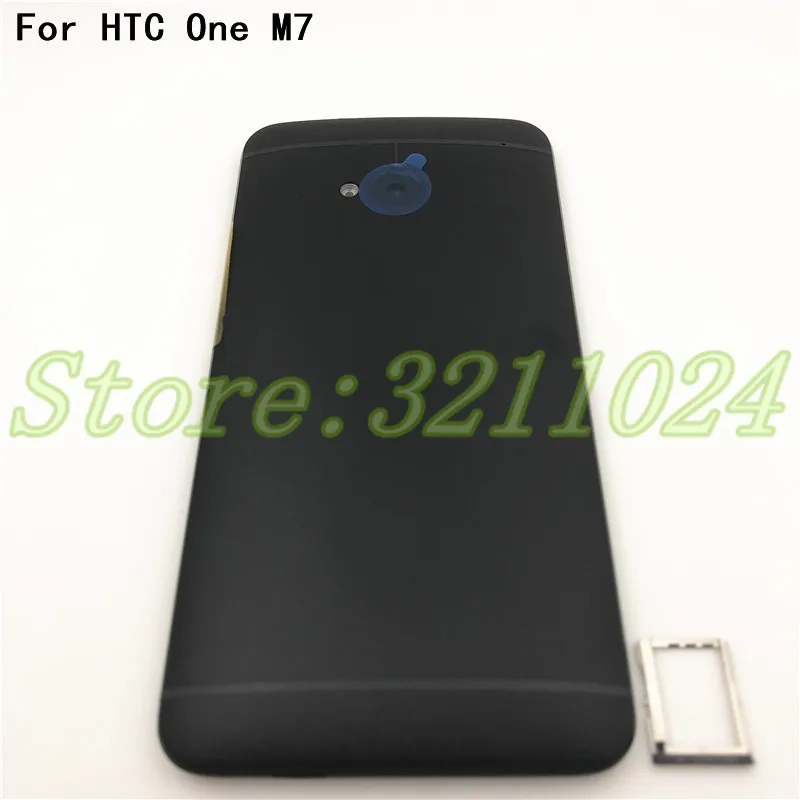 Good quality Back Battery Cover Housing Case For HTC One M7 801e 801n 801s With Sim Card Tray Repair parts | Мобильные телефоны и
