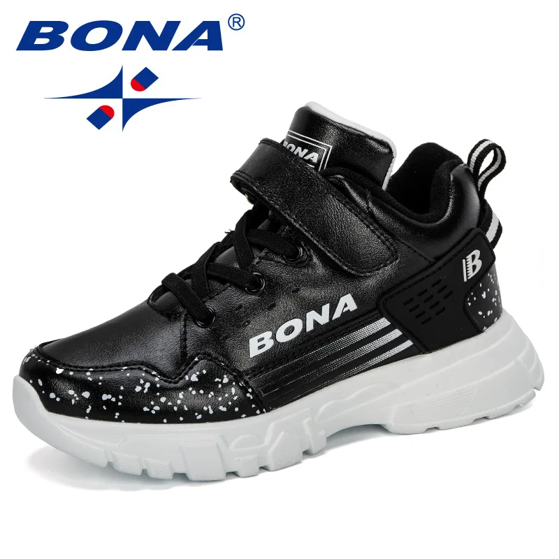 

BONA 2019 New Popular Kids Sneakers Spring Autumn Children's Shoes Boys Casual Shoes Soft Bottom Girls Outdoor Walking Shoes