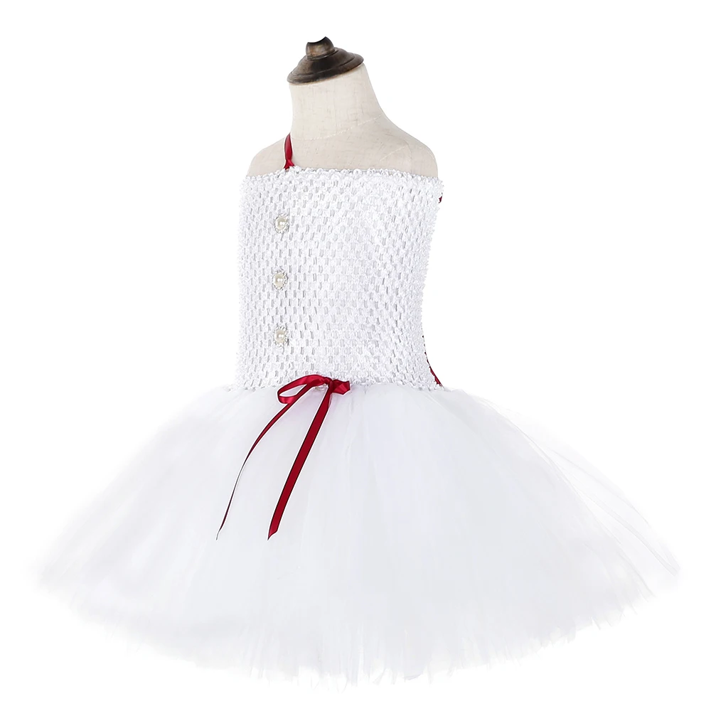 Платье-пачка для девочек с изображением снеговика Олафа белое фатиновое платье феи Детские вечерние платья для крещения, Рождественский костюм на Хэллоуин для девочек