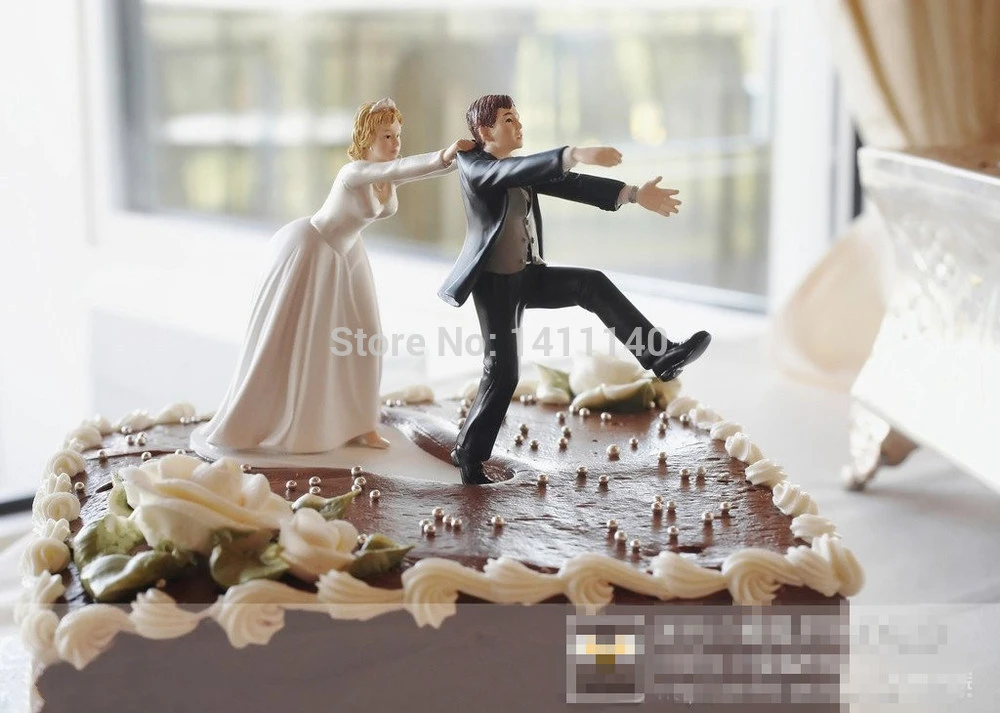 Come Back Bride And Groom Funny Wedding Cake Topper Personalized Cake Toppers In Event And Party Supplies Free Shipping Cake Decorating Rolled Fondant Figurine Footballfigurine Dragon Ball Z Aliexpress