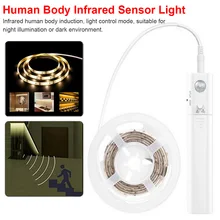 Водонепроницаемый светодиодный инфракрасный индукционный гибкий ленточный свет 1-3 м для ящика шкафа спальни гардероба porchlight