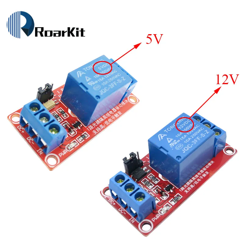 5 шт./лот один 1 канал 5 В/12 В релейный модуль щит с оптроном поддержка высокого и низкого уровня триггера для Arduino