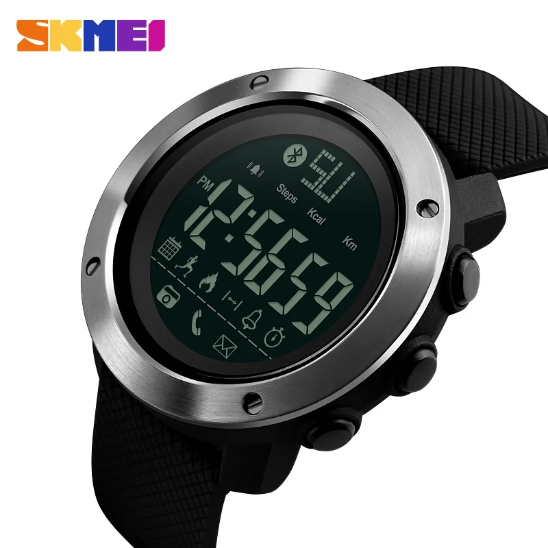 

SKMEI Brand Bluetooth Smart Watch Men Women Waterproof Pedometer Calorie Smartwatch Fashion Electronic Digital Sports Watches