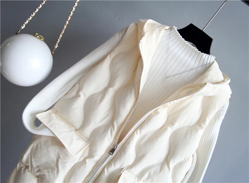 Hooded Loose Long Vest Coat Women Chaleco Mujer White Black Thicken Winter Jacket Women Waistcoat Warm Cotton Vest Women C4697