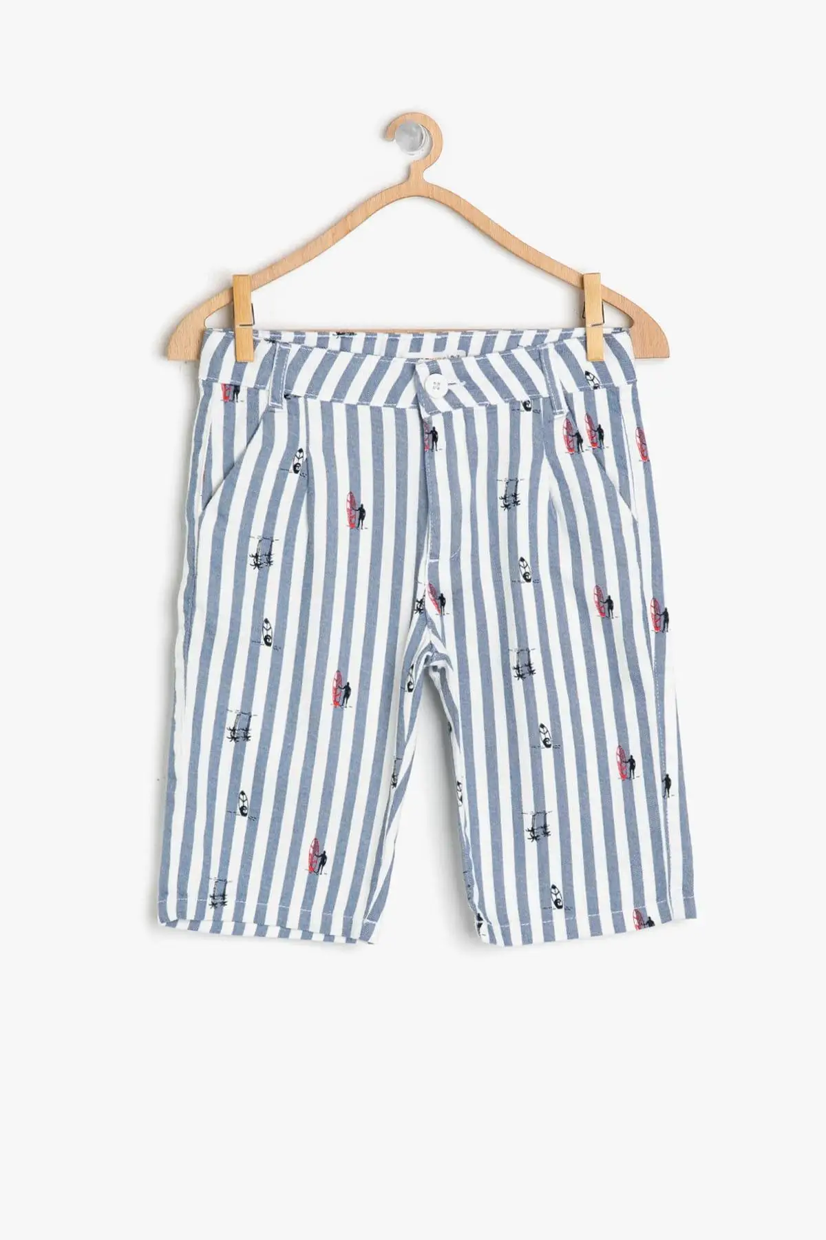 Koton/детские белые шорты с принтом для мальчиков