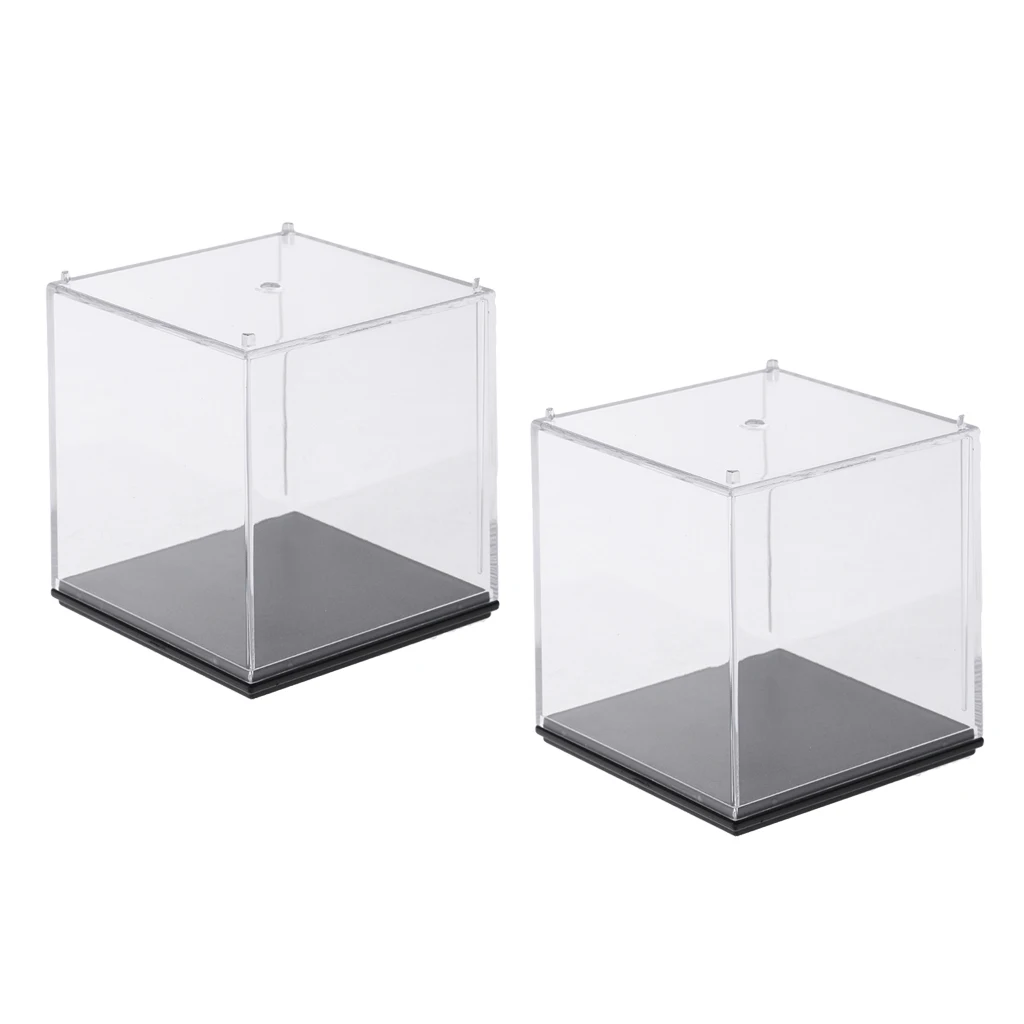 

2x Acrylic Display Box Case Protector 7x7x7cm for Amiibo Funko POP Model Doll