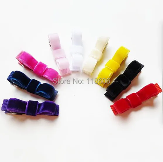 velvet hair bow clips3.jpg