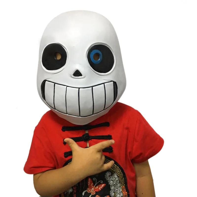 Маска из жесткого латекса Takerlama Game Undertale Косплей Шлем Санса с полной головкой