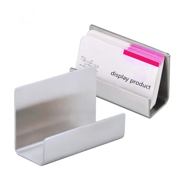 free shipping matte stainless steel desktop name card display holder business card stand - Business Card Stand free shipping matte stainless steel desktop name card display holder business card stand - Business Card Stand