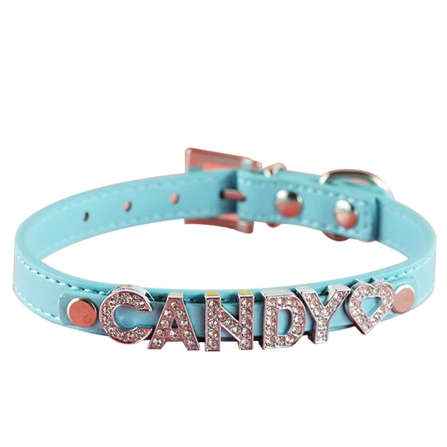 Buy 10MM Personalized Pet Dog Collar with Rhinestone