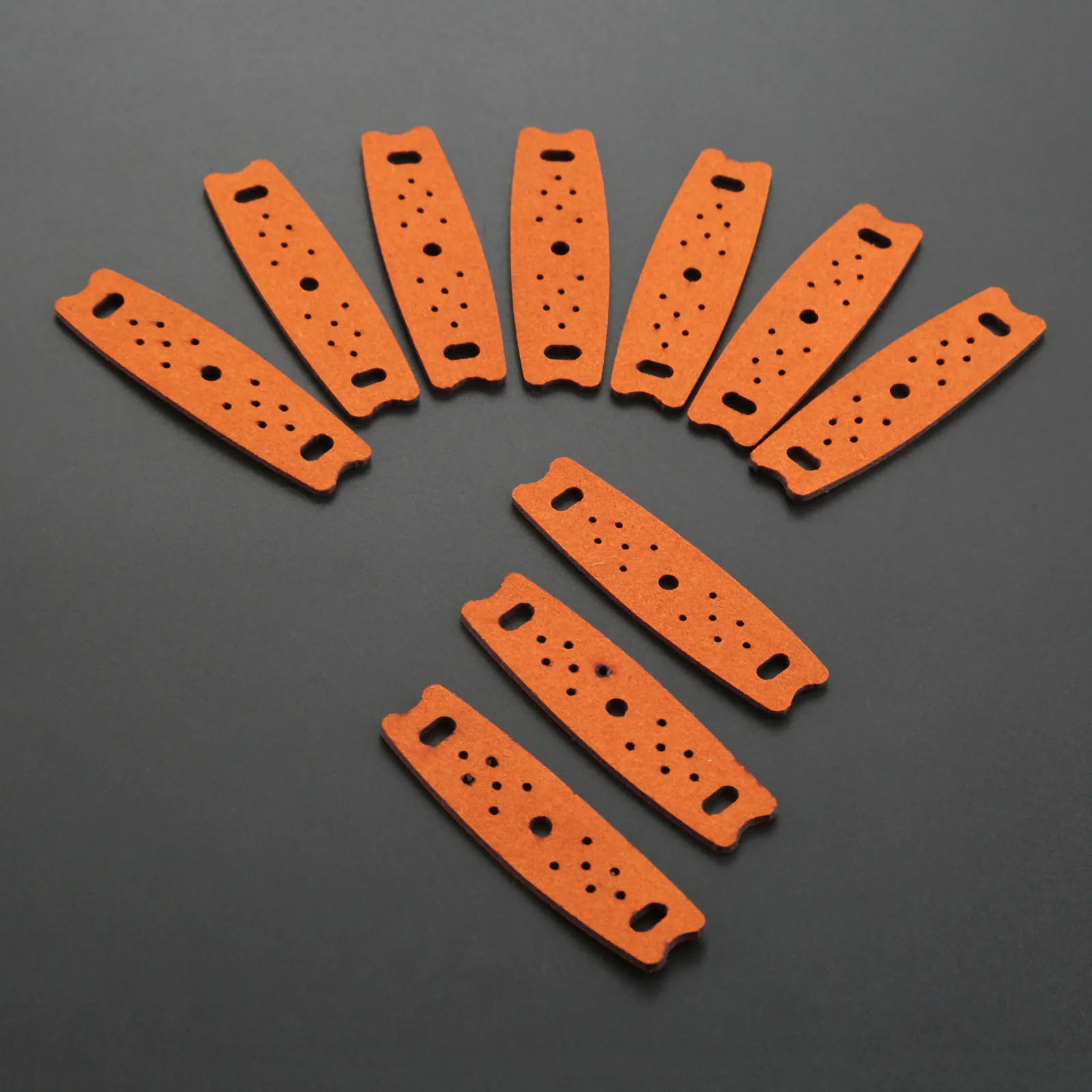 10ps Brown Slingshot Pouches Pouch Microfiber Leather Multi Hole