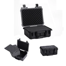 Герметичный водонепроницаемый прибор безопасности инструментальный ящик ABS пластиковый портативный ящик для инструментов наружный ударопрочный с пеной