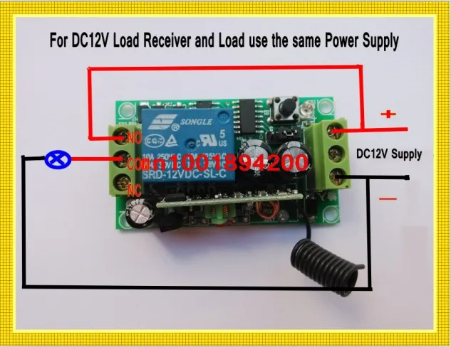 12 V 1CH RF беспроводной пульт дистанционного управления Система переключателя без защелки/самозащелкивающийся беспроводной переключатель 1 контроллер+ 2 переключателя 12V1CH 10A