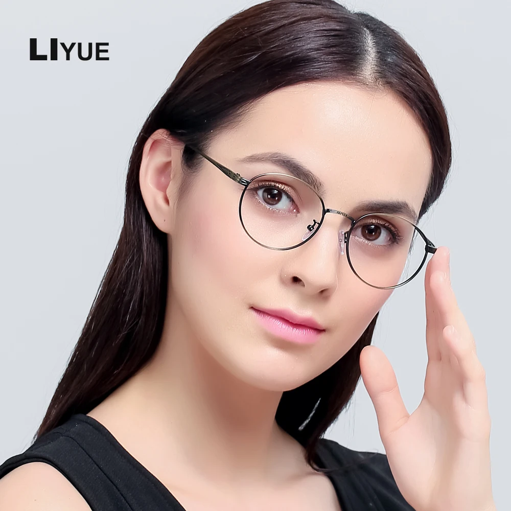 LIYUE Vintage Round metal Frame Glasses 2017 New Arrival optical Frame ...