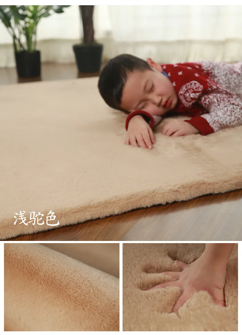 Большой Мягкий мех искусственный пушистый ковры для Гостиная Противоскользящий лохматый ковер Обеденная Спальня ковровое покрытие зона мат