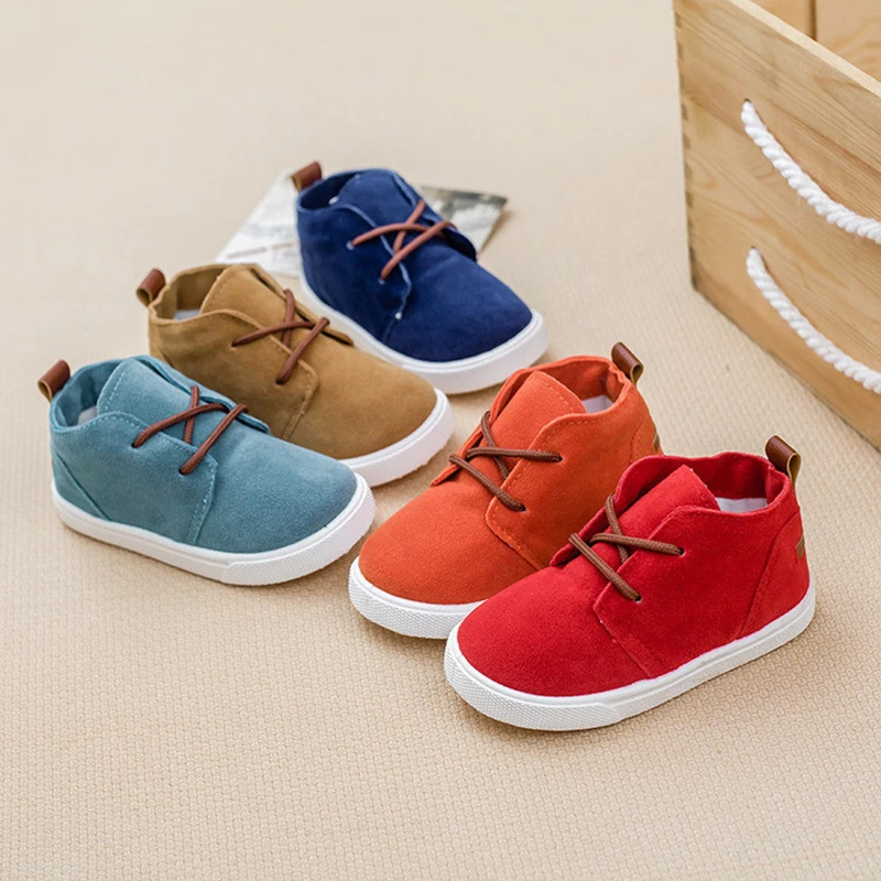  Autumn New Fashion Sneakers for Children Baby Shoes Girls Super Soft and Comfortable Boys Suede Tod