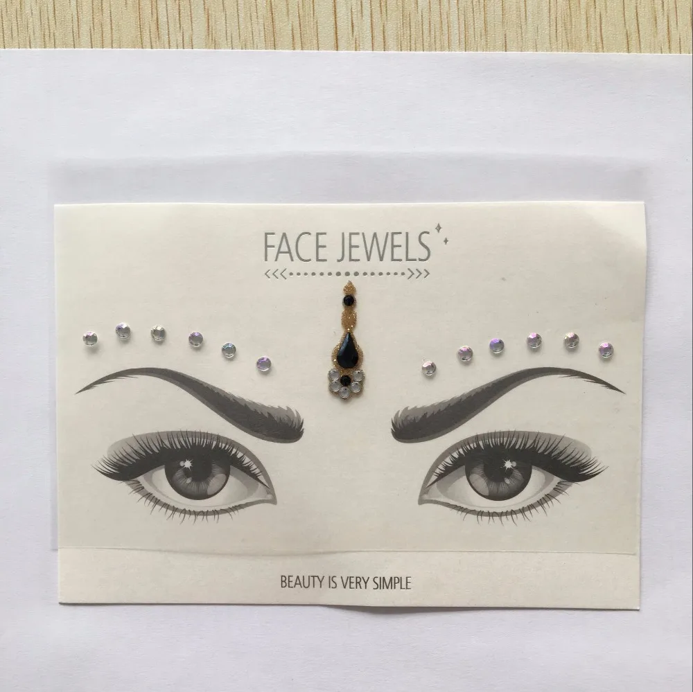 

2017 Bindi Sticker Handpicked Boho And Tribal Style Face and eye Jewels Stickers