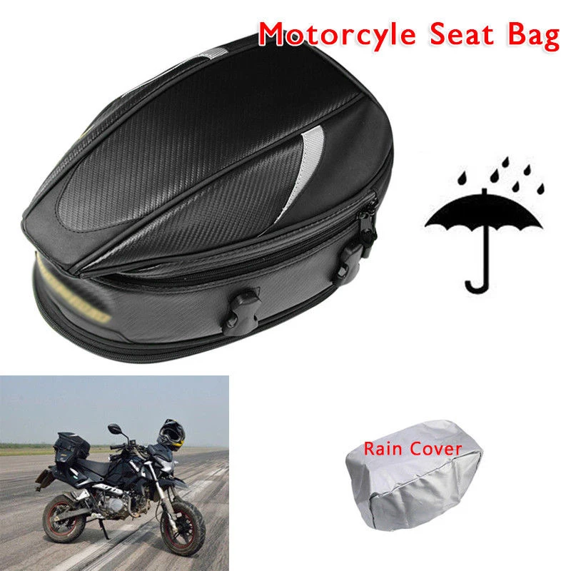 Motorcycle accessories Motorcycle Bike Rear Sport Back Seat Bag Scooter Helmet Pack Luggage Reliable