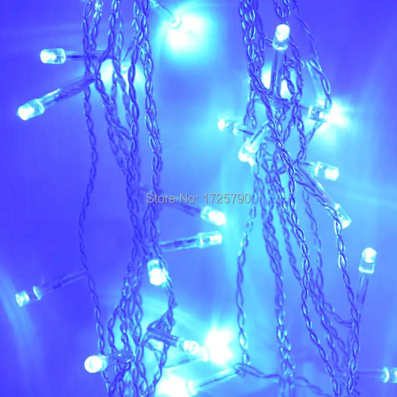 1 Led 1 6m 1 8m Blue Color 2v Curtain Lights Christmas String Decoration Wedding Birthday Party Indoor Outdoor Curtain Light Christmas String Light Christmaschristmas String Aliexpress