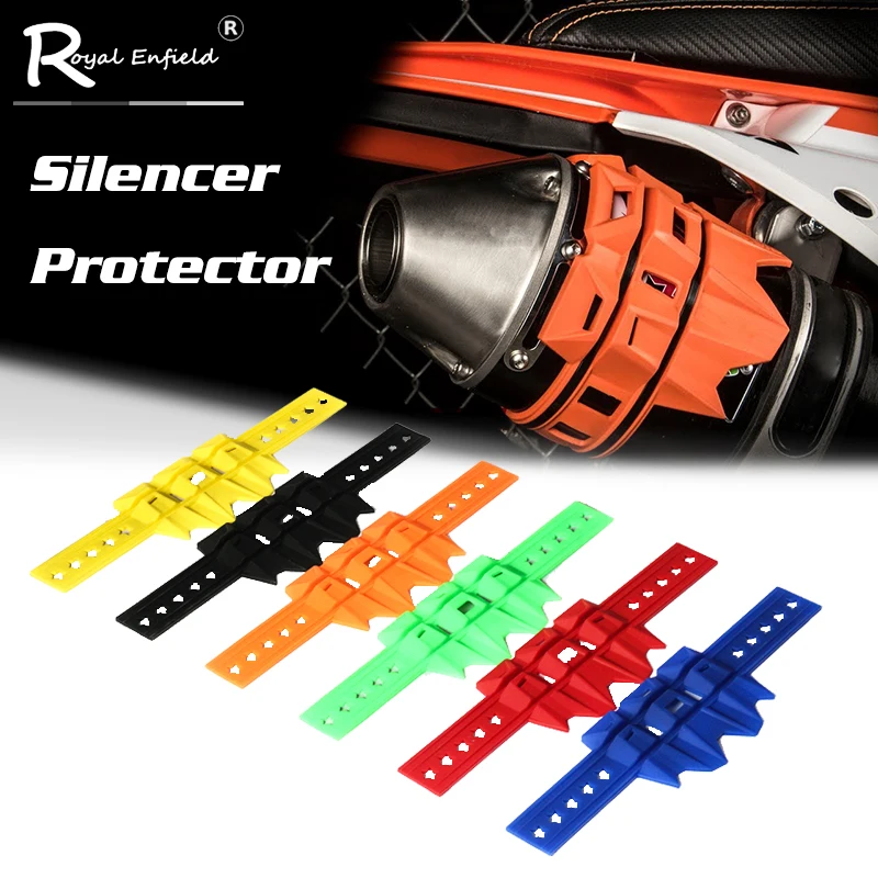 

Motorcycle Exhaust Muffler Pipe Protector Shield Cover Protector Accessories for HONDA YAMAHA KAWASAKI SUZUKI KTM,HUSQVARNA,BETA
