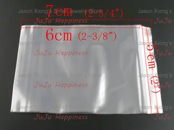 

100Pcs Self Sealing Transprant Zip Lock Plastic Packing Bags 5*7cm ob1013