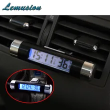 1 шт. Автомобильный термометр на выходе воздуха, электронные часы с голубой подсветкой для Honda civic 2006-2011 Nissan, Qashqai, Juke Renault duster logan