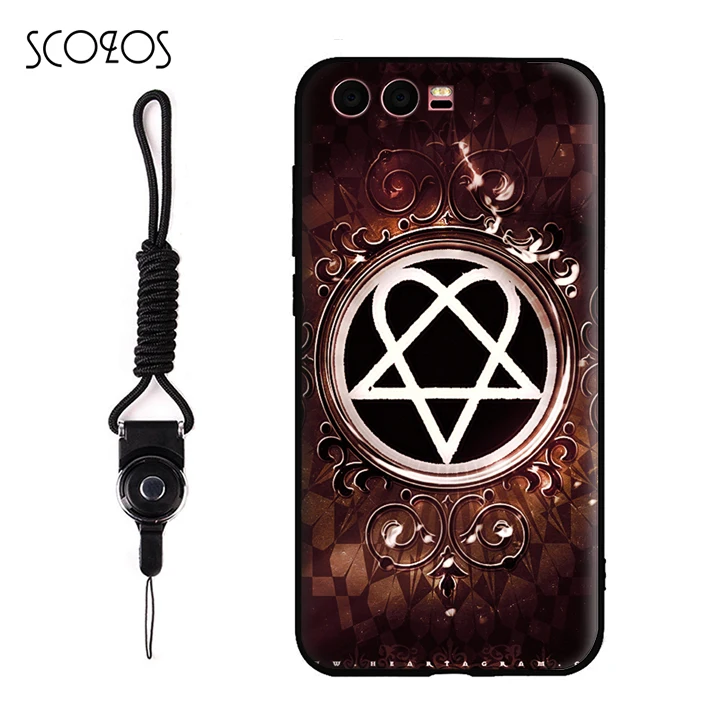 SCOZOS HIM Heartagram Silicone Phone Case Soft Cover For Huawei P9 P10 