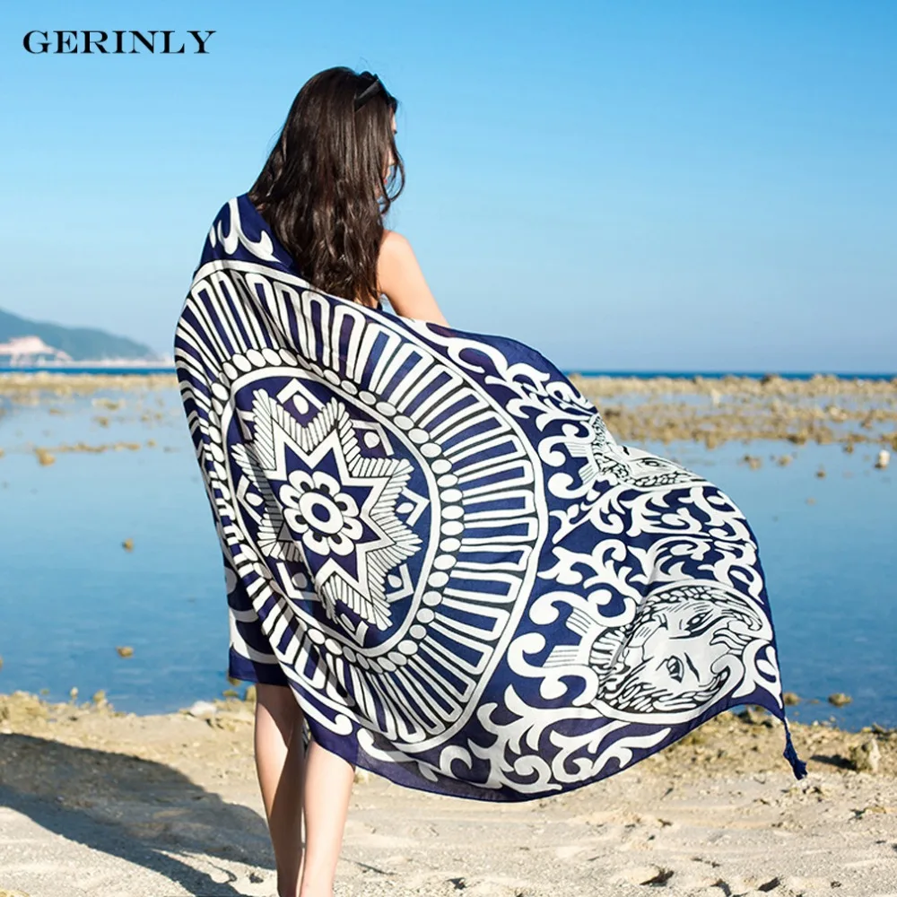 

Lion Printed Beach Wear Cover Up Women Ethnic Scarf Plus Size Waist Sarong Dress Summer Pareo Beach Bikini Cover Up Fashion Wrap