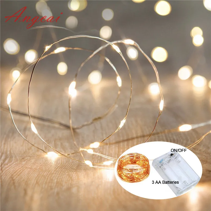 LED tiny String Lights 10M 33Ft Copper Wire Fairy Lamp 100LED Battery