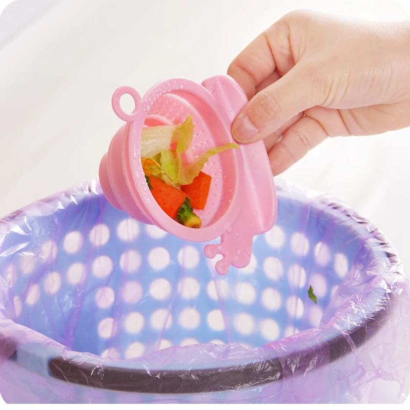 sink kitchen sewer anti floor drain plug snail shape folding telescopic silicone drain water filter