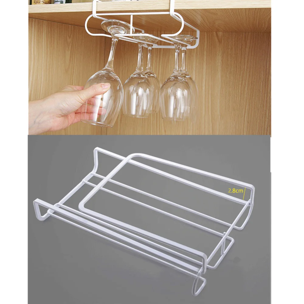 Wine Glasses Holder Wine Rack Kitchen Bar Wall Hanging Champagne Storage
