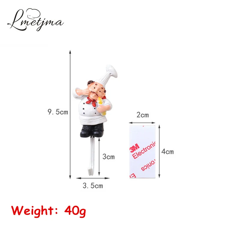 LMETJMA 4 шт./компл. кухонный мультяшный шнур питания из смолы настенная вешалка