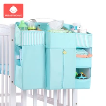 Детская кроватка кровать подвесная многофункциональная сумка для хранения новорожденной кровати Органайзер сумка для хранения подгузников детские прикроватные подгузники с карманами Комплект постельного белья