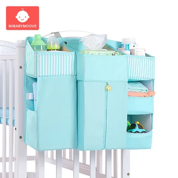 

Baby Crib Bed Hanging Storage Bag Multifunction Newborn Bed Organizer Diaper Storage Bag Kids Bedside Diapers Pocket Bedding Set