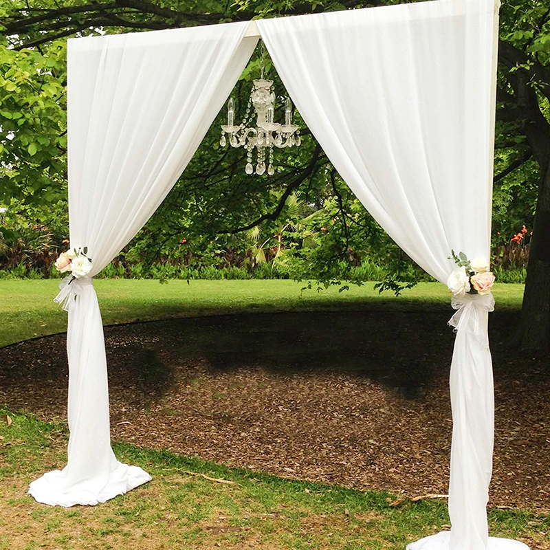 

4M*3M pure white transparent backdrop for wedding decoration sequin wedding backdrop wedding curtain for outdoor events party
