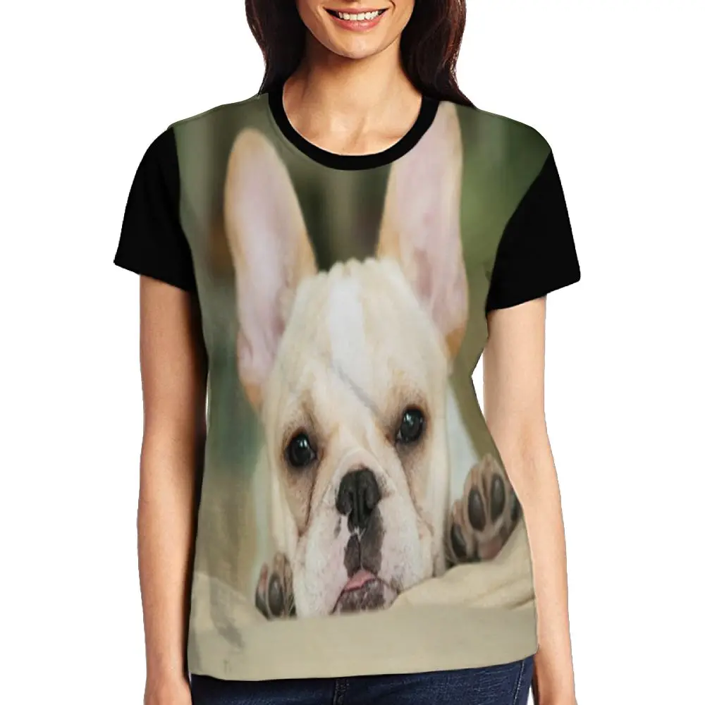 Женская футболка с коротким рукавом SAMCUSTOM Hot french bulldog 3D женские топы повседневные