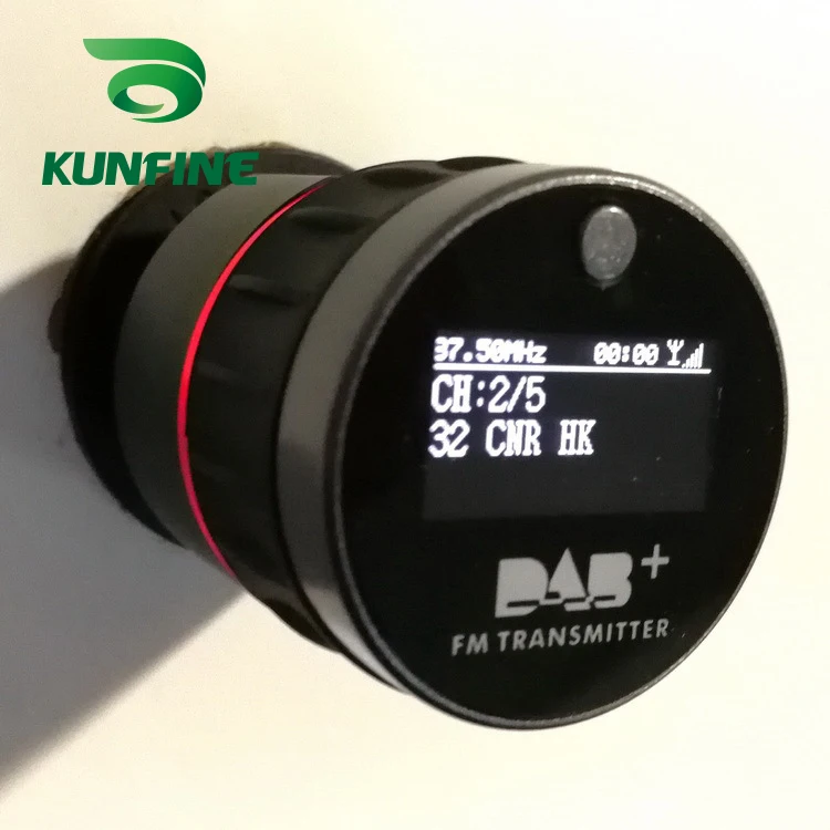 Universal Car styling 12V 24V DAB+ Tuner Radio FM Transmitter 2.4A USB Charger OLED Display Plug and Play|ТВ-приемник для