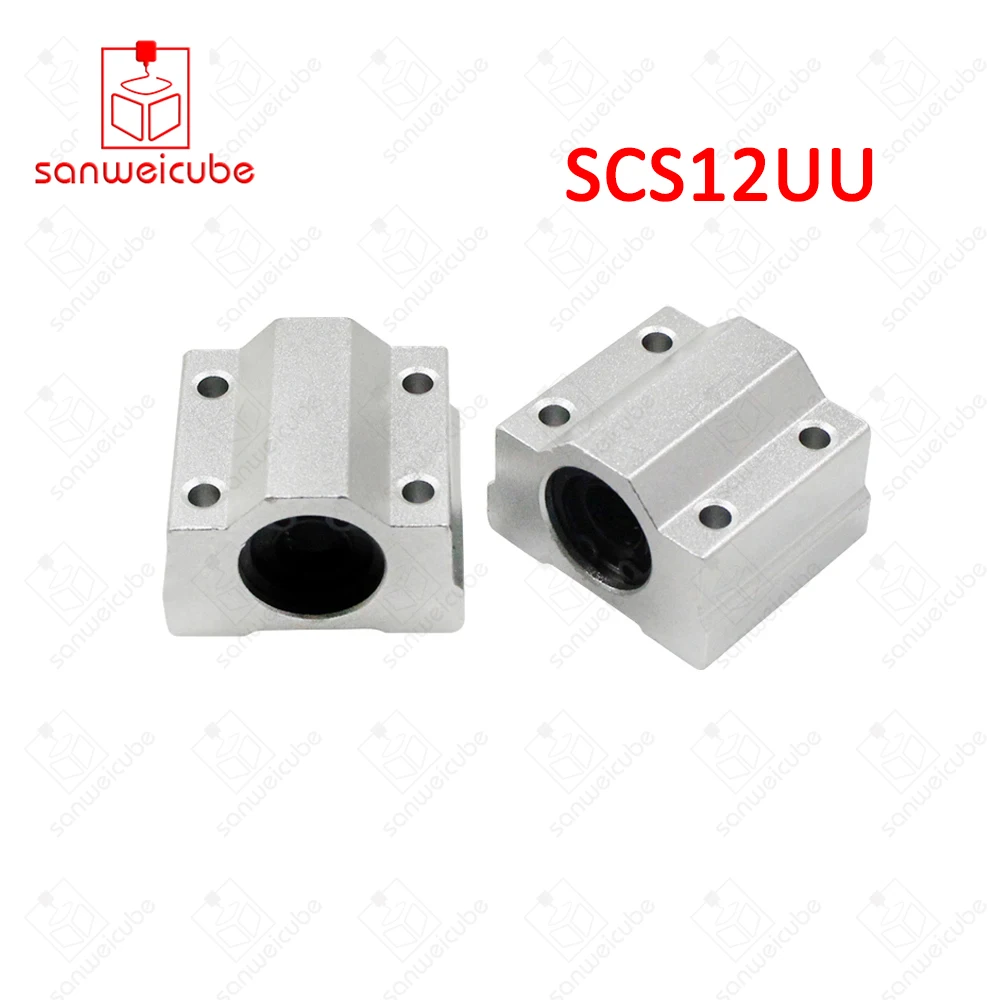 1pcs Linear Motion Ball Bearings Slide Block Bushing For SCS12UU 12mm Linear Ball Bearing Block 3D Printer Part for CNC Router 1pcs Linear Motion Ball Bearings Slide Block Bushing For SCS12UU 12mm Linear Ball Bearing Block 3D Printer Part for CNC Router