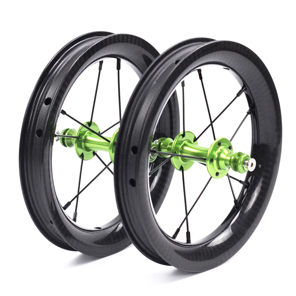 

Silverock Carbon 12" Balance Bike Wheels Children BMX Push Bike Kids Wheel 84mm 10H 390g
